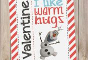 FREE Olaf (Disney's Frozen) Printable Valentines! Did I mention FREE? And th...