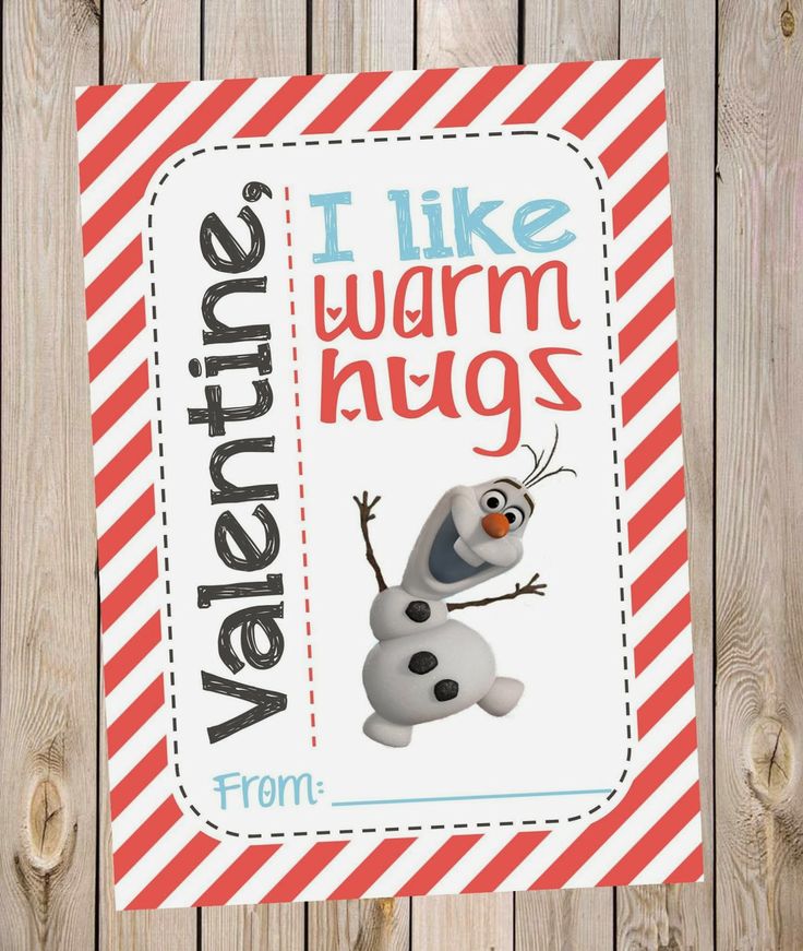 FREE Olaf (Disney's Frozen) Printable Valentines! Did I mention FREE? And th… Wallpaper