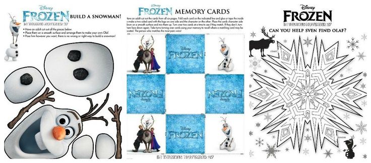 FREE Printable Disney “FROZEN” Activity Sheets and Match Game! – See more at… Wallpaper