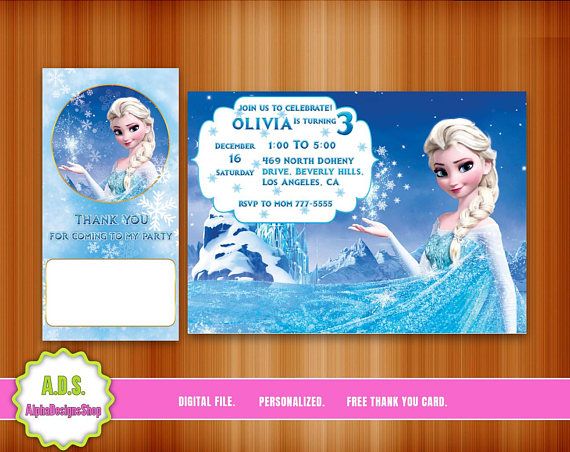 FROZEN INVITATION, frozen birthday, frozen party, frozen, invitation, elsa, froz… Wallpaper