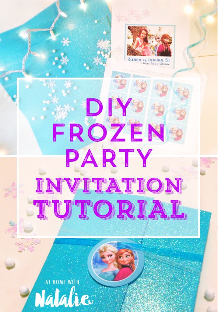 FROZEN PARTY INVITE TUTORIAL AND FREE PRINTABLE-ATHOMEWITHNATALIE Wallpaper