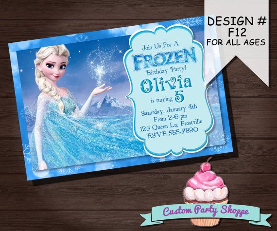 FROZEN PRINTABLE INVITATION Custom Frozen by CustomPartyShoppe, $10.00 Wallpaper