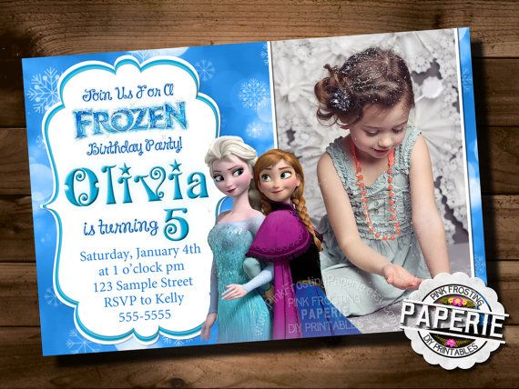 FROZEN PRINTABLE INVITATION Custom Frozen by PinkFrostingPaperie Wallpaper