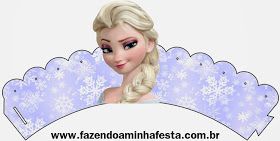 Free Elsa Cupcake Wrapper Printable for a Frozen birthday party Wallpaper