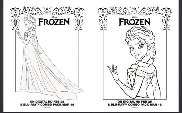 Free FROZEN Coloring Pages and Activity Sheet Printables Wallpaper