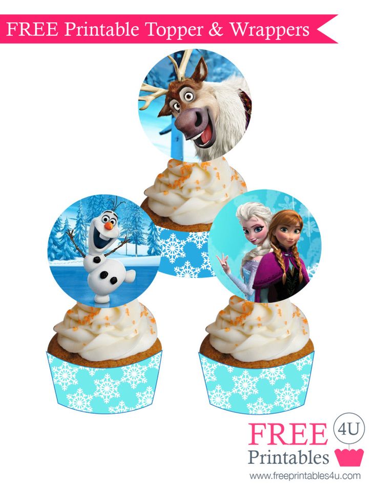 Free Frozen Cupcake toppers and wrappers  #frozen #party #free #printable #print… Wallpaper