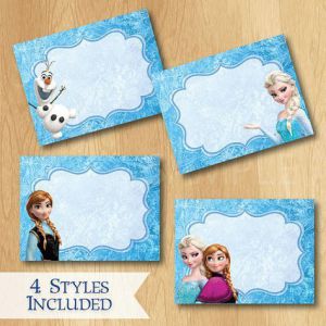 Free Frozen Printables Food Labels Disney Frozen Food Labels | BubaKids.com