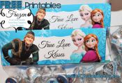 Free Frozen Valentine's Day Printables #Frozen #TreatBagToppers #Printables #Fre...