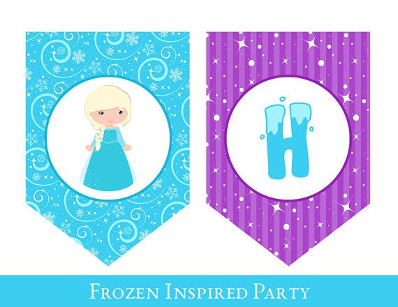 Frozen Birthday Banner, Frozen Inspired Banner, PRINTABLE BIRTHDAY BANNER, Froze… Wallpaper