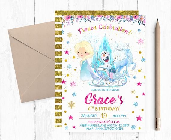 Frozen Birthday Invitation, Frozen Birthday Party Invitations, Elsa Invitations,… Wallpaper