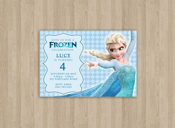 Frozen Birthday Invitation  Printable  Custom by CeMariePrints Wallpaper
