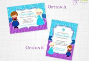 Frozen Birthday Printable Mini Set, Frozen Printable Set - Frozen Party - Invita...
