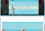 Frozen Candy Wrappers Blue Polka Dots // by ApothecaryTables