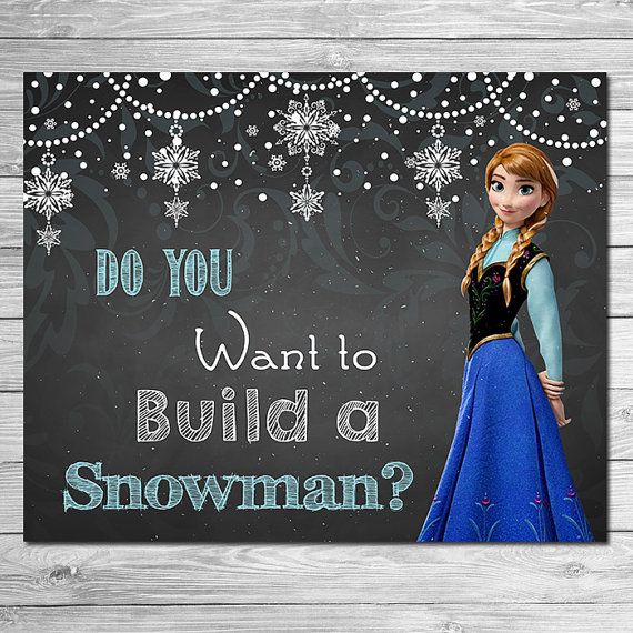Frozen Do You Want to Build A Snowman Sign by ItsACowsOpinion Wallpaper
