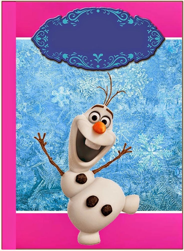 Frozen: Free Printable Kit with Fucsia Border. Wallpaper
