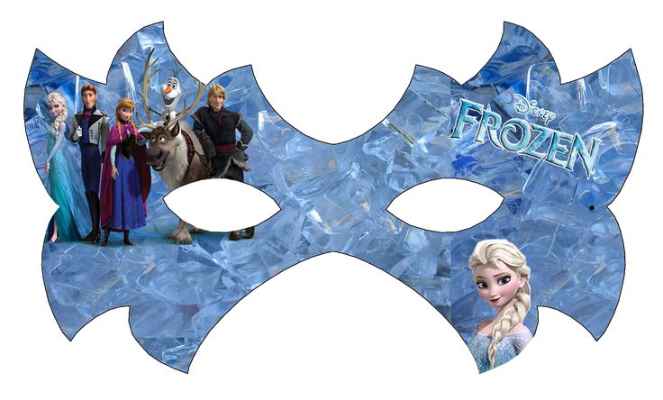 Frozen: Free Printable Mask. Wallpaper