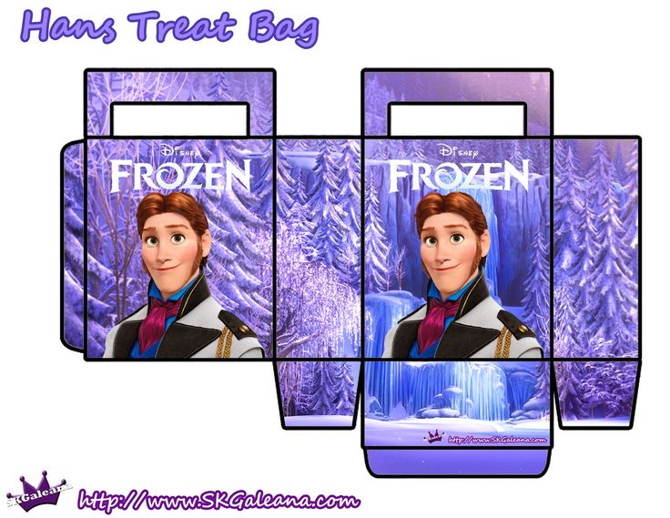 Frozen: Free Printable Paper Bags in Lilac. Wallpaper