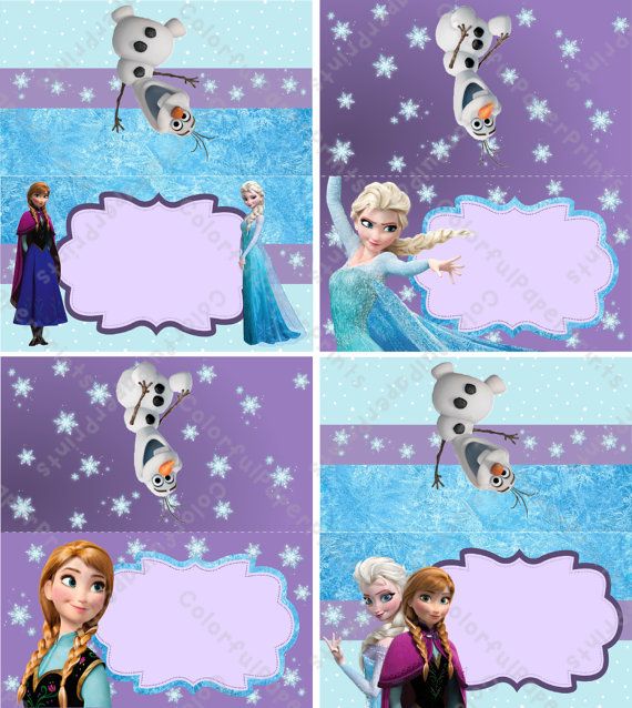 Frozen Girl Food Labels – Frozen Birthday – Frozen Party – Frozen Tent Cards Wallpaper
