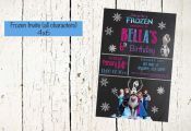 Frozen Invite, all frozen characters, Olaf Birthday Invite, Frozen Birthday Prin...