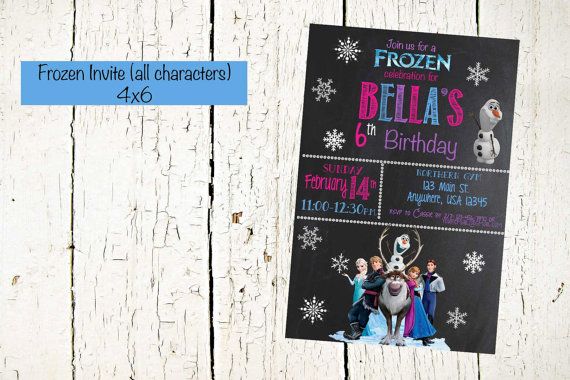 Frozen Invite, all frozen characters, Olaf Birthday Invite, Frozen Birthday Prin… Wallpaper