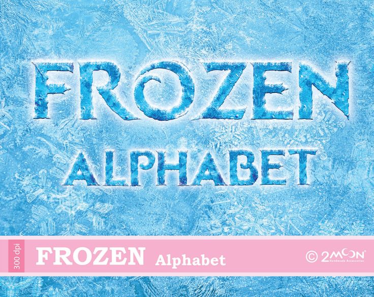 Frozen Letters Font Alphabet Wallpaper