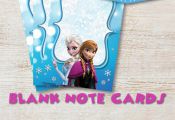 Frozen PRINTABLE NOTE CARDS Frozen Note by PixelPerfectShoppe, $3.00