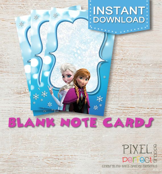 Frozen PRINTABLE NOTE CARDS Frozen Note by PixelPerfectShoppe, $3.00 Wallpaper