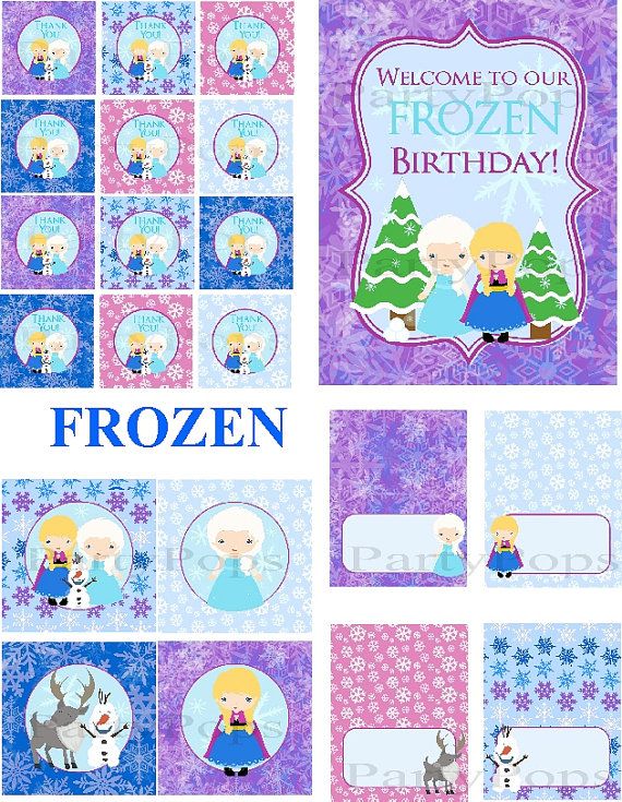 Frozen Party Frozen Party Package Frozen Birthday by PartyPops Wallpaper