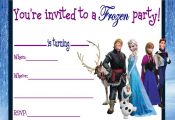 Frozen Party Invitations FREE