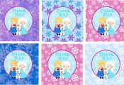 Frozen  Party Thank You Frozen Favor Tag Birthday by PartyPops, $4.00