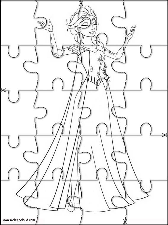 Frozen Printable Jigsaw Puzzles to cut out for kids 50 Wallpaper