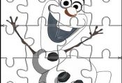 Frozen Printable Jigsaw Puzzles to cut out for kids 61
