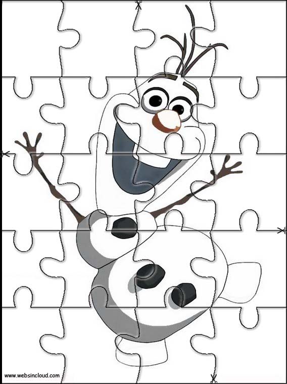 Frozen Printable Jigsaw Puzzles to cut out for kids 61 Wallpaper