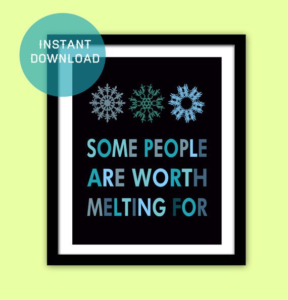 Frozen Printable Quote Instant Download, 2 Colors, 8″x10″, Frozen Art Poster/Art… Wallpaper