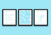 Frozen Printable Quotes Instant Download Set of 3, 8" x 10", Let It Go, Only Tru...