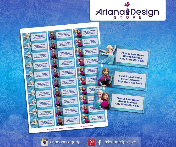 Frozen Printable and Personalized Address Labels. Frozen Printable Party Kit  / … Wallpaper