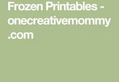 Frozen Printables - onecreativemommy.com