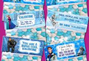 Frozen Valentine's Day Treat Bag Topper  - INSTANT DOWNLOAD /  6 Styles of  ...