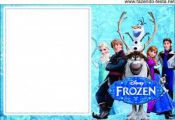 Frozen free printable invitation, card, bunting or candy bar label.
