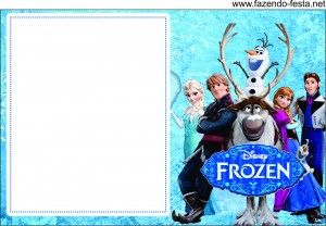 Frozen free printable invitation, card, bunting or candy bar label. Wallpaper