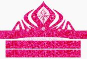 Frozen in Pink: Free Printable Crown or Tiara.