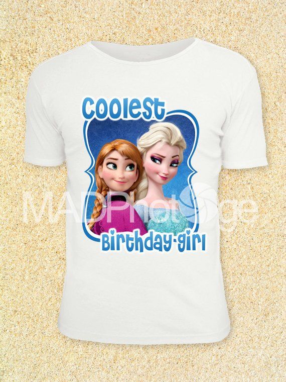Frozen printable, COOLEST BIRTHDAY GIRL T Shirt transfer, Instant Download, Froz… Wallpaper