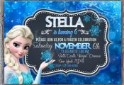 Frozen printable personalized invitation frozen by SweetCardsStore