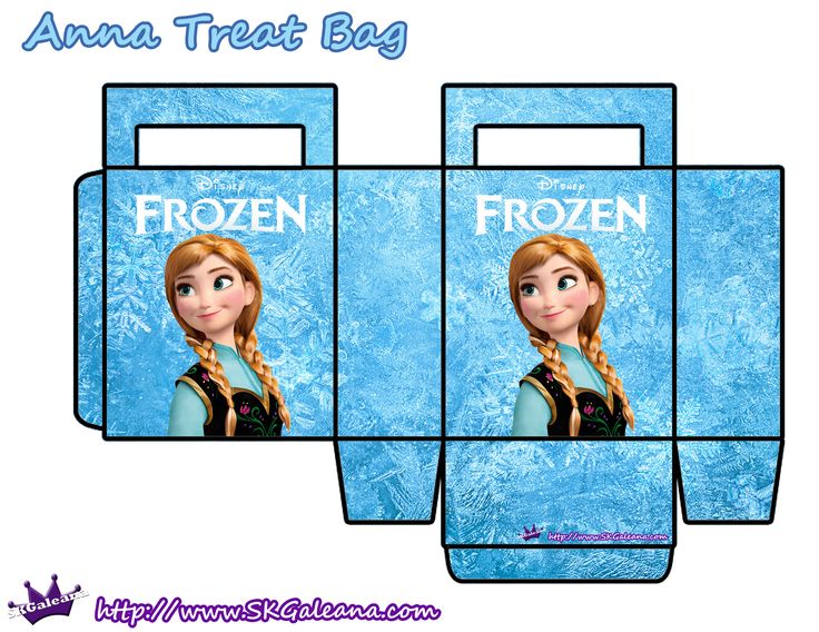 Frozen treat bags: Anna Wallpaper