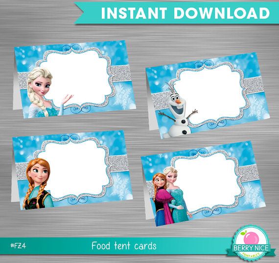 INSTANT DOWNLOAD Frozen Food Tent Label, Frozen Party Package,  Frozen Printable… Wallpaper