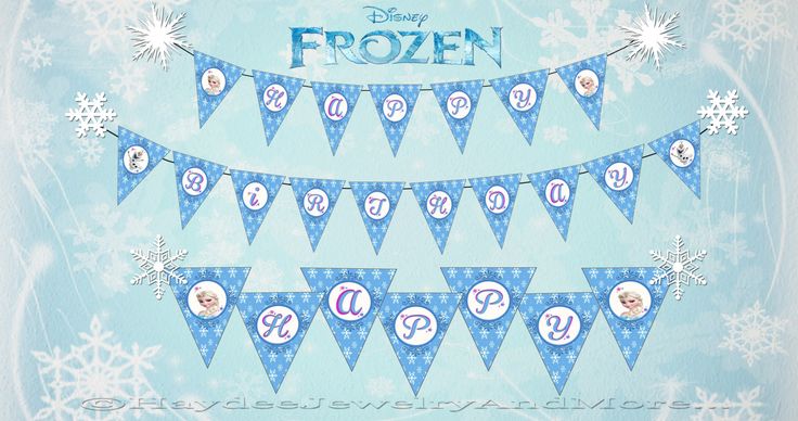 Instant Download Frozen Printable Banner by HaydeeJewelryAndMore on Etsy Wallpaper