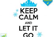 Keep Calm and Let It Go Frozen Printable Iron On Transfer or Use as Clip Art - D...
