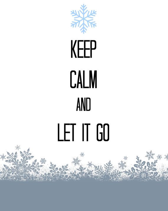 Keep Calm and Let It Go Frozen Printable by InstaPrintsbyJenn Wallpaper