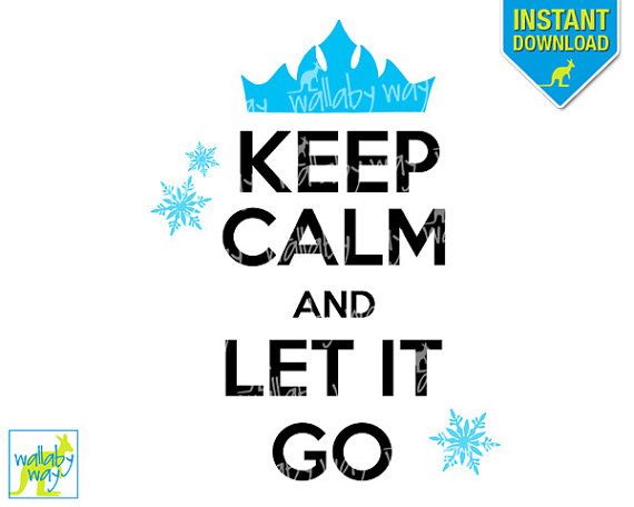 Keep Calm and Let it Go Disney Frozen Iron On Transfer or Use as Frozen Clipart … Wallpaper