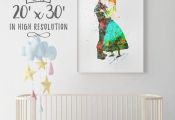 Kids Wall Art, Princess Poster, Frozen Printable, Anna, Frozen Anna